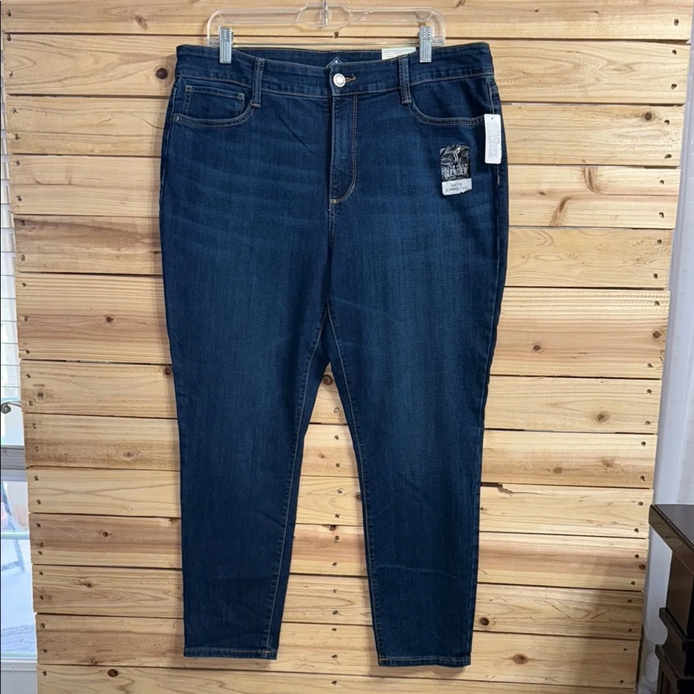 St. John's Bay Women's Skinny Jeans - Midnight - Picture 1 of 14